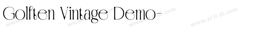 Golften Vintage Demo字体转换